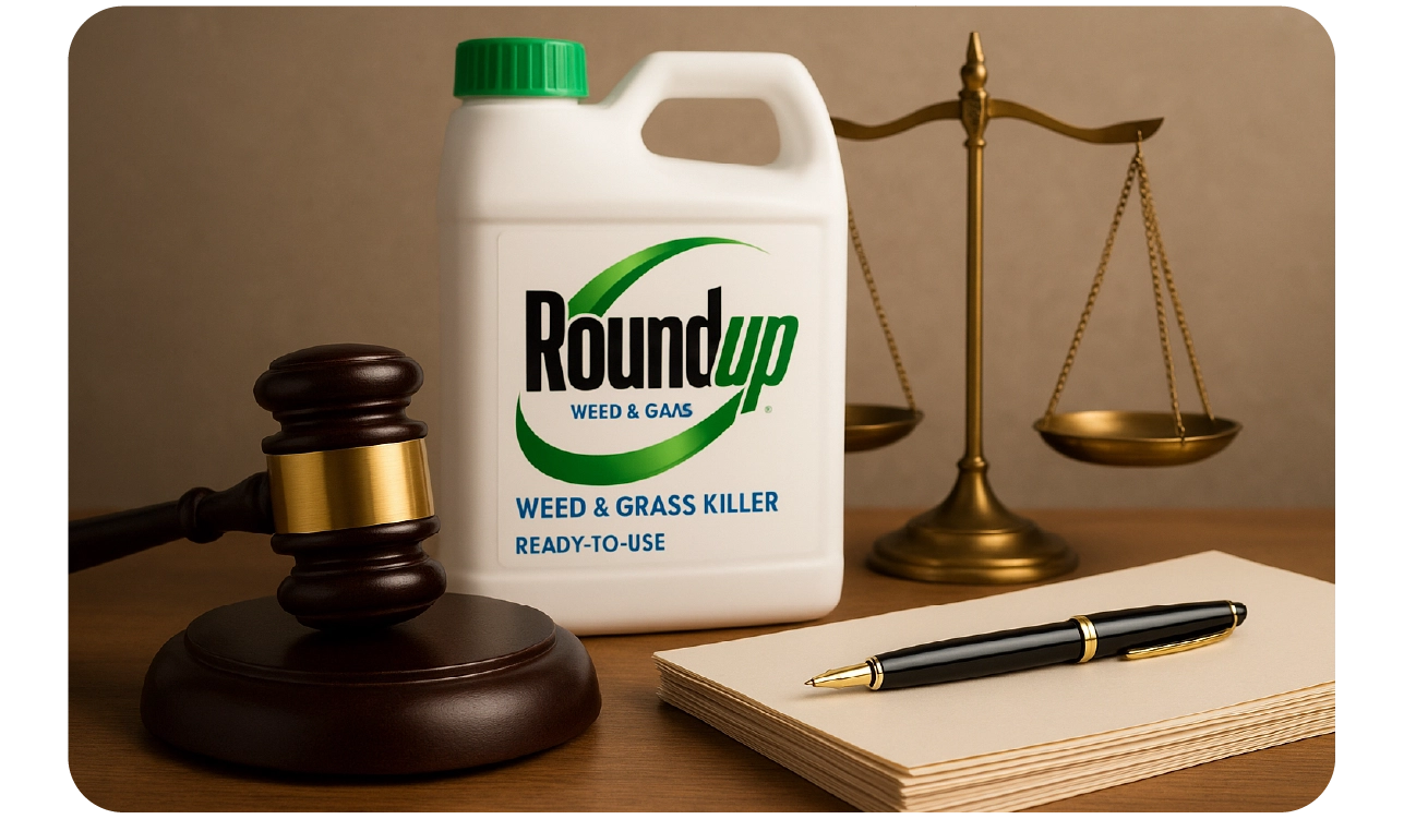 Roundup herbicide illustration
